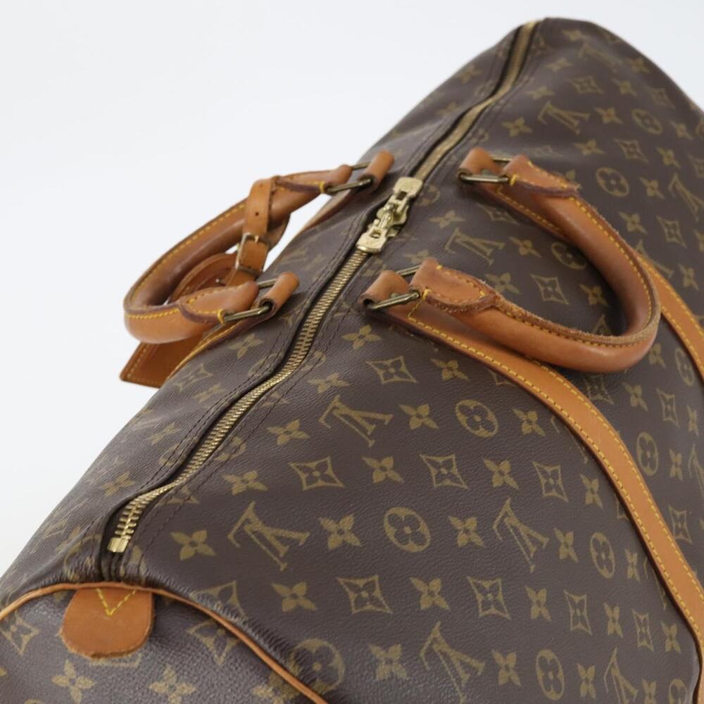 LOUIS VUITTON Monogram Keepall 55 Boston Bag M41424 LV Auth 142478 - Picture 6 of 16
